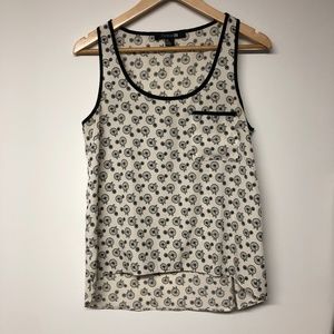 Forever 21 Oversized Tank Tricycle Print Top